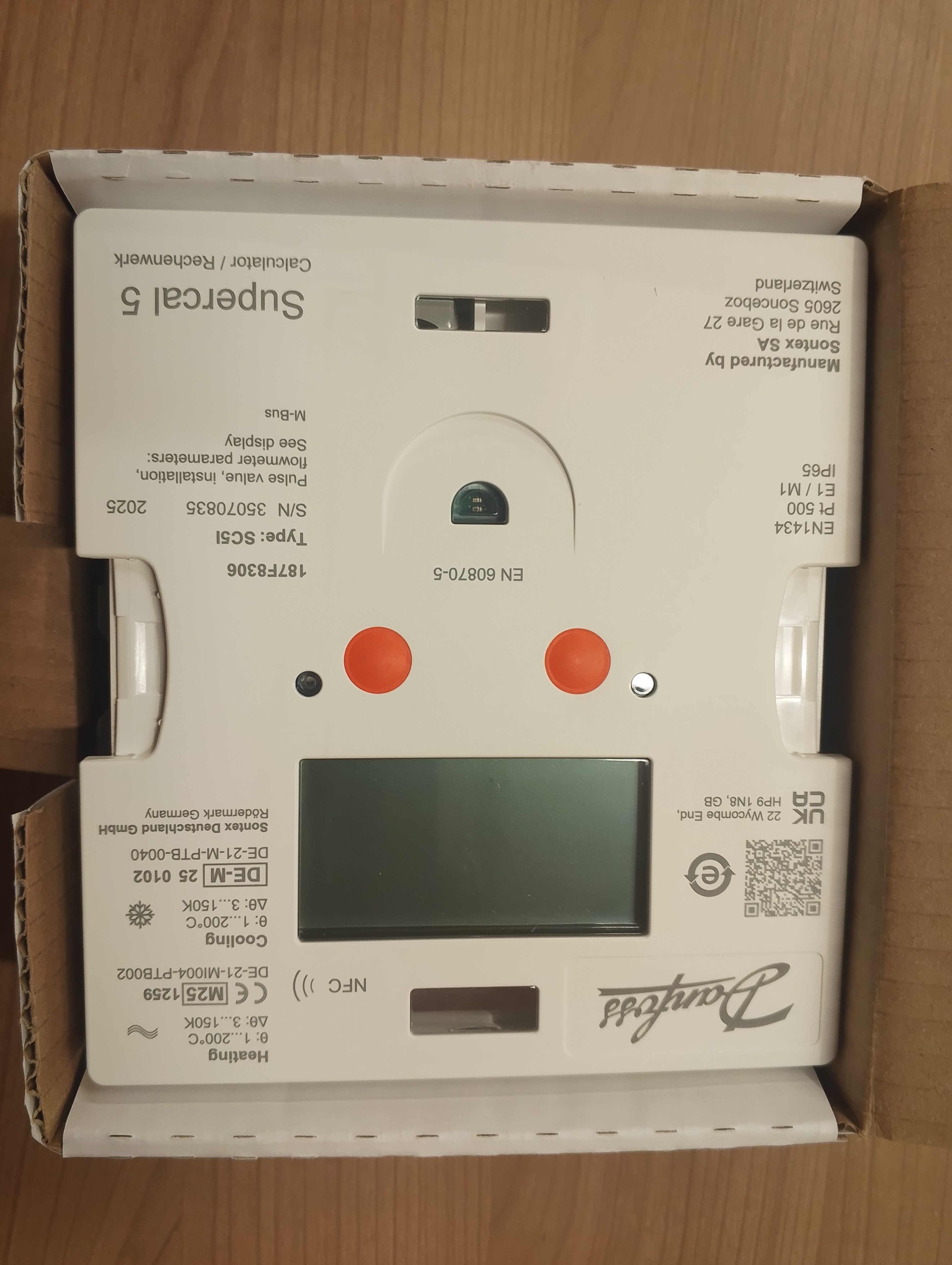 187F8306 (Supercal 5 HC 101/p 230V M-Bus digilal Calculator for DN200-DN350