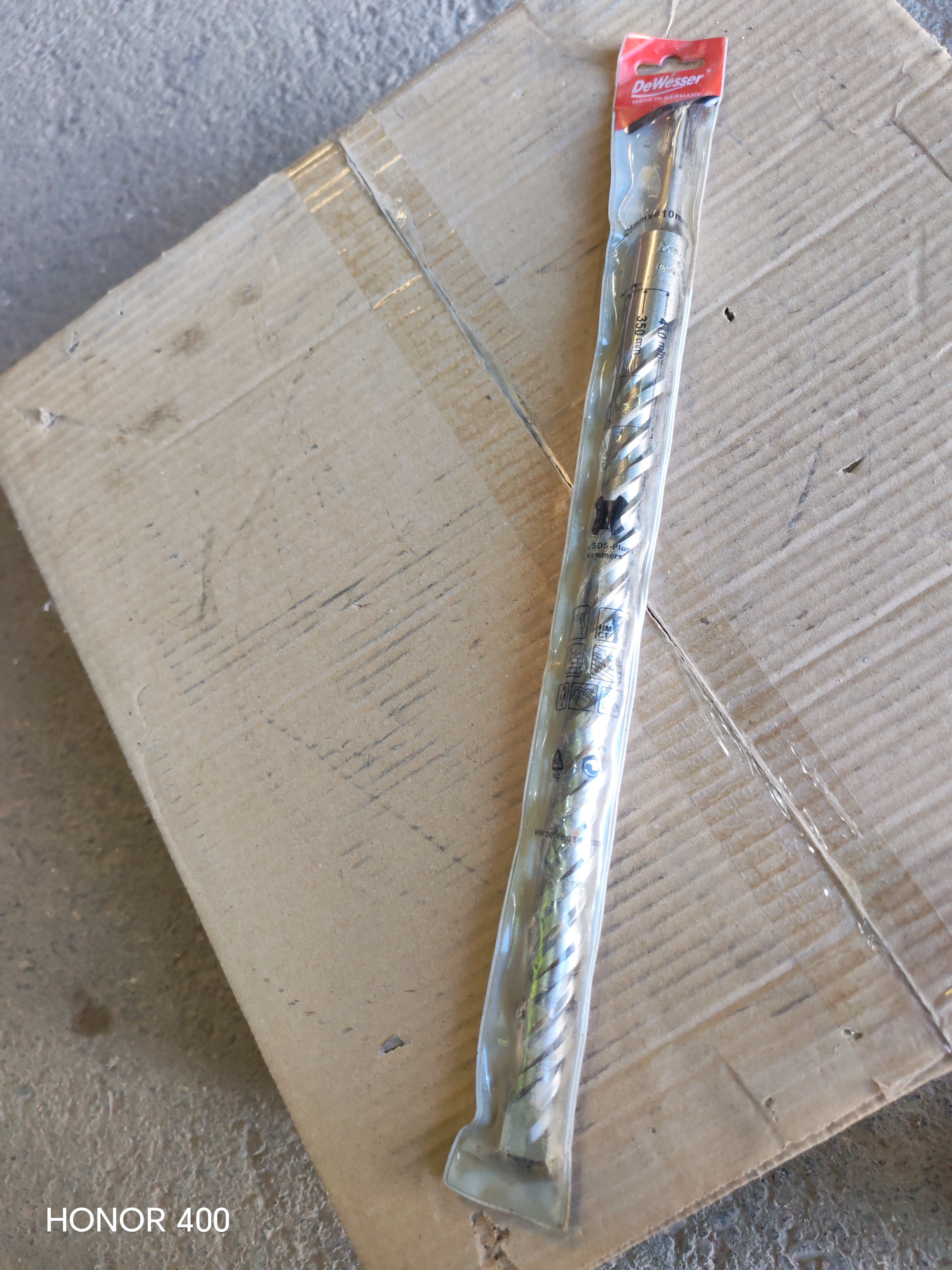 CONCRETE BIT(25 MM) Lenght: 30cm