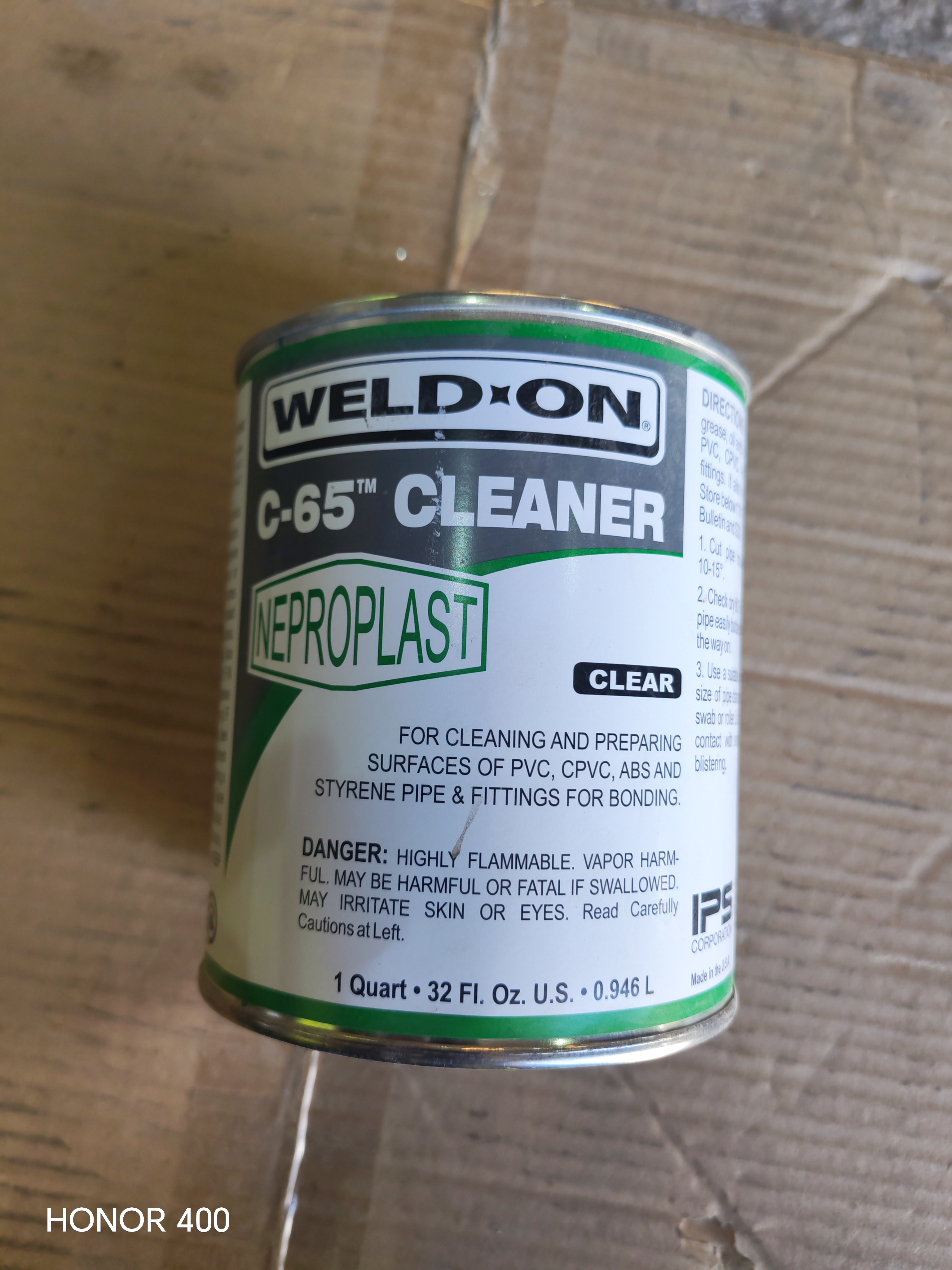 CPVC CLEANER-Weld on C65