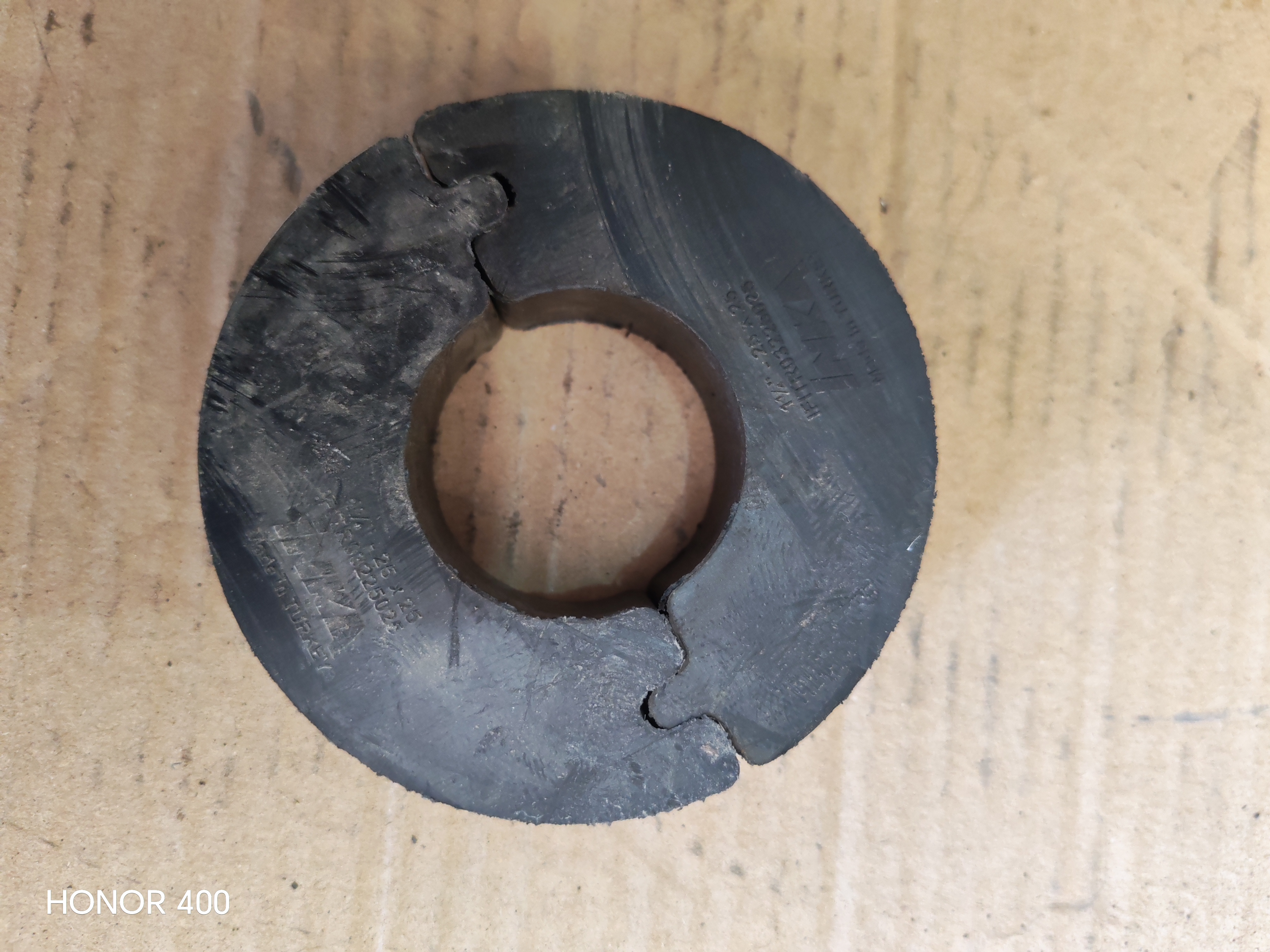 RUBBER SUPPORT INSERT 1 1/4' THK 25 MM