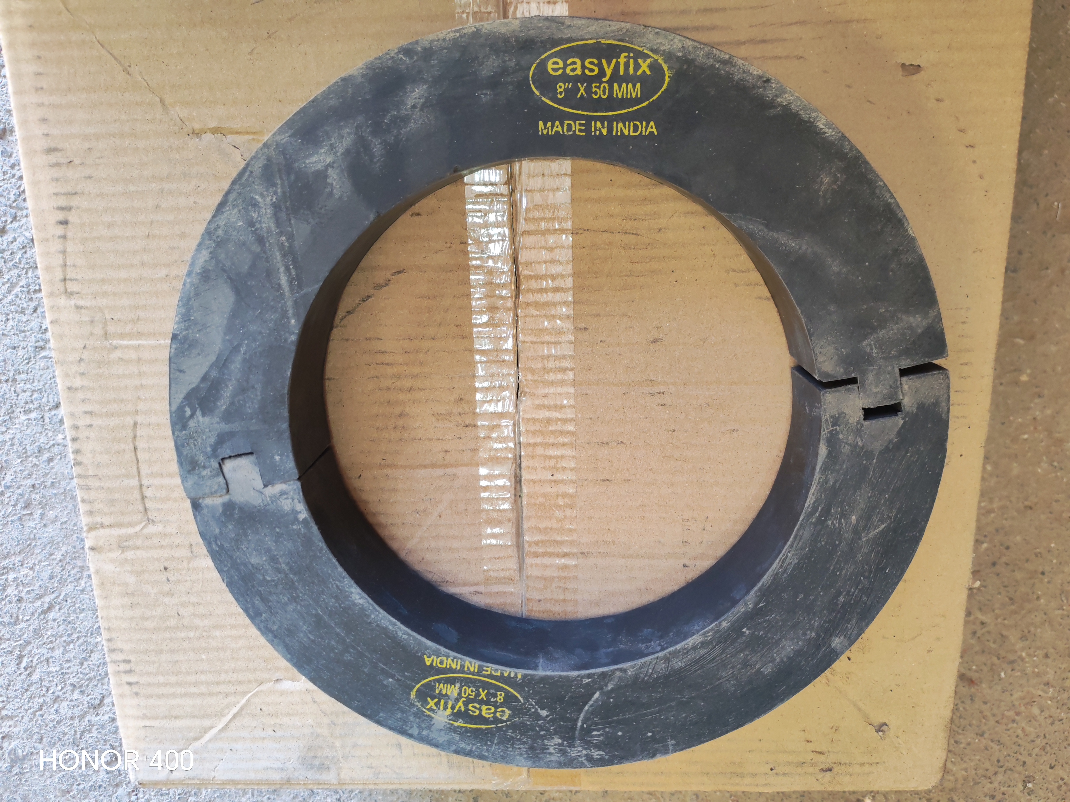 RUBBER SUPPORT INSERT 8' THK 50 MM