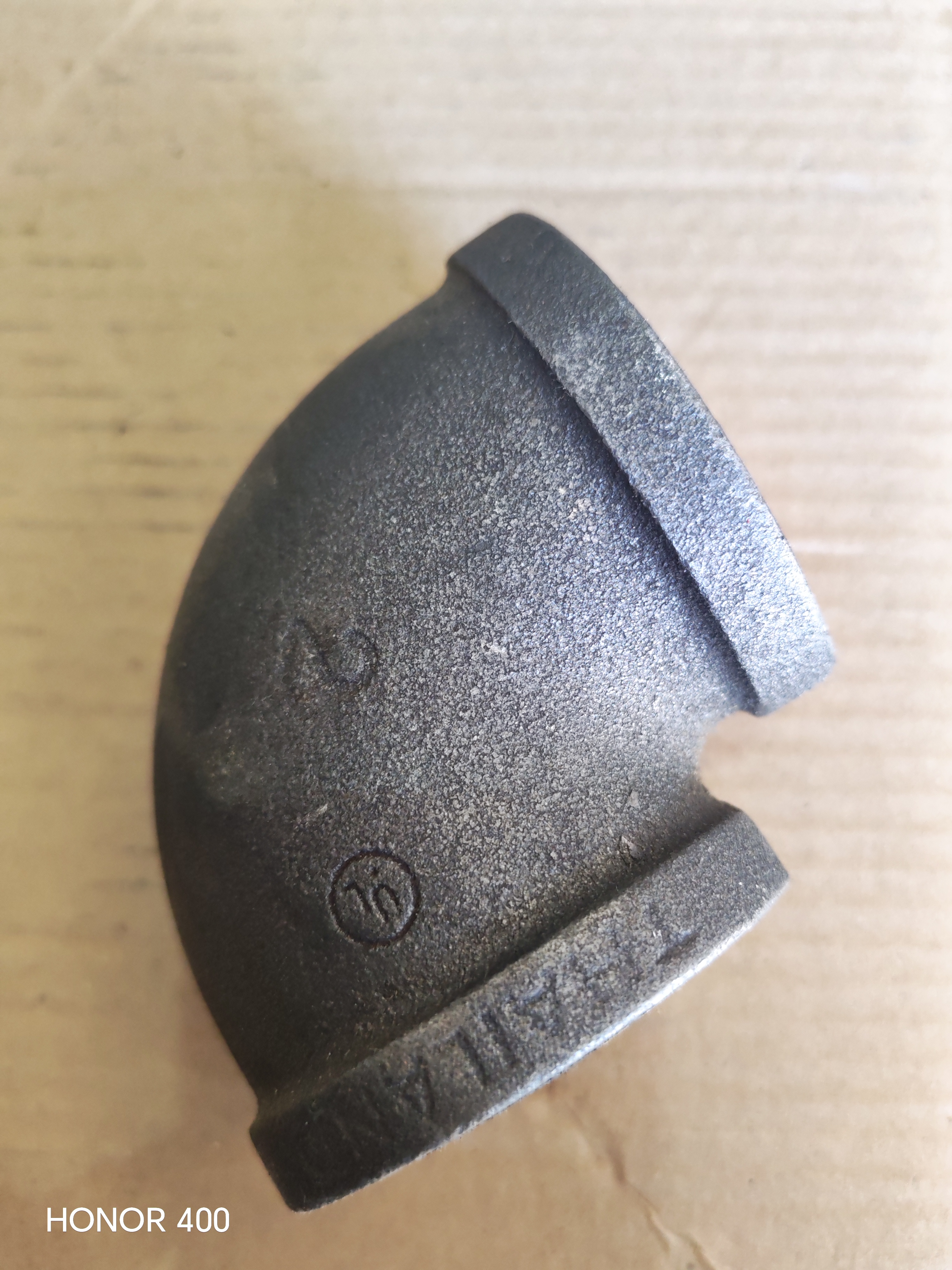 ELBOW THREADED BLACK 90 2 '