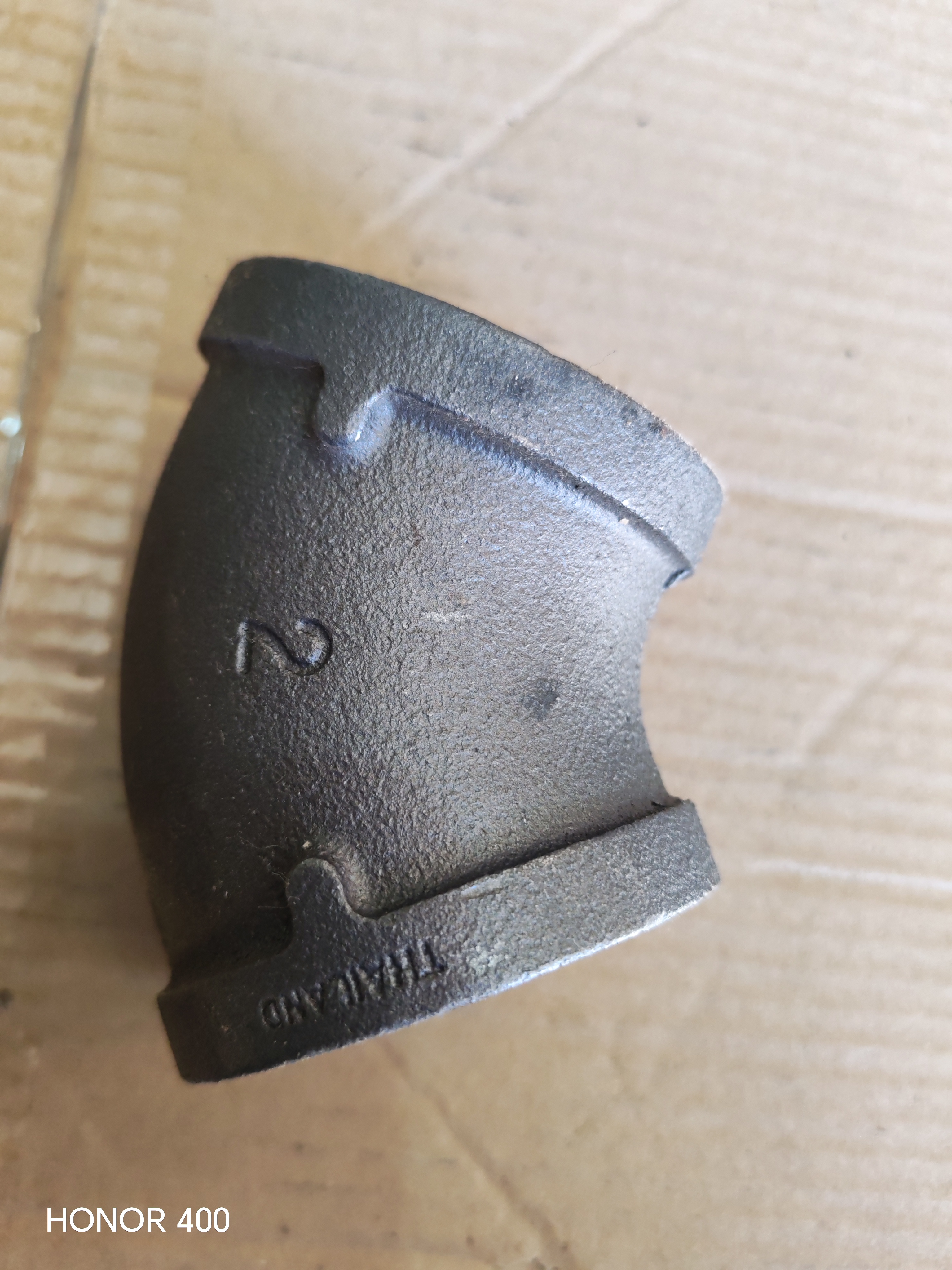 ELBOW THREADED BLACK 45 2 '