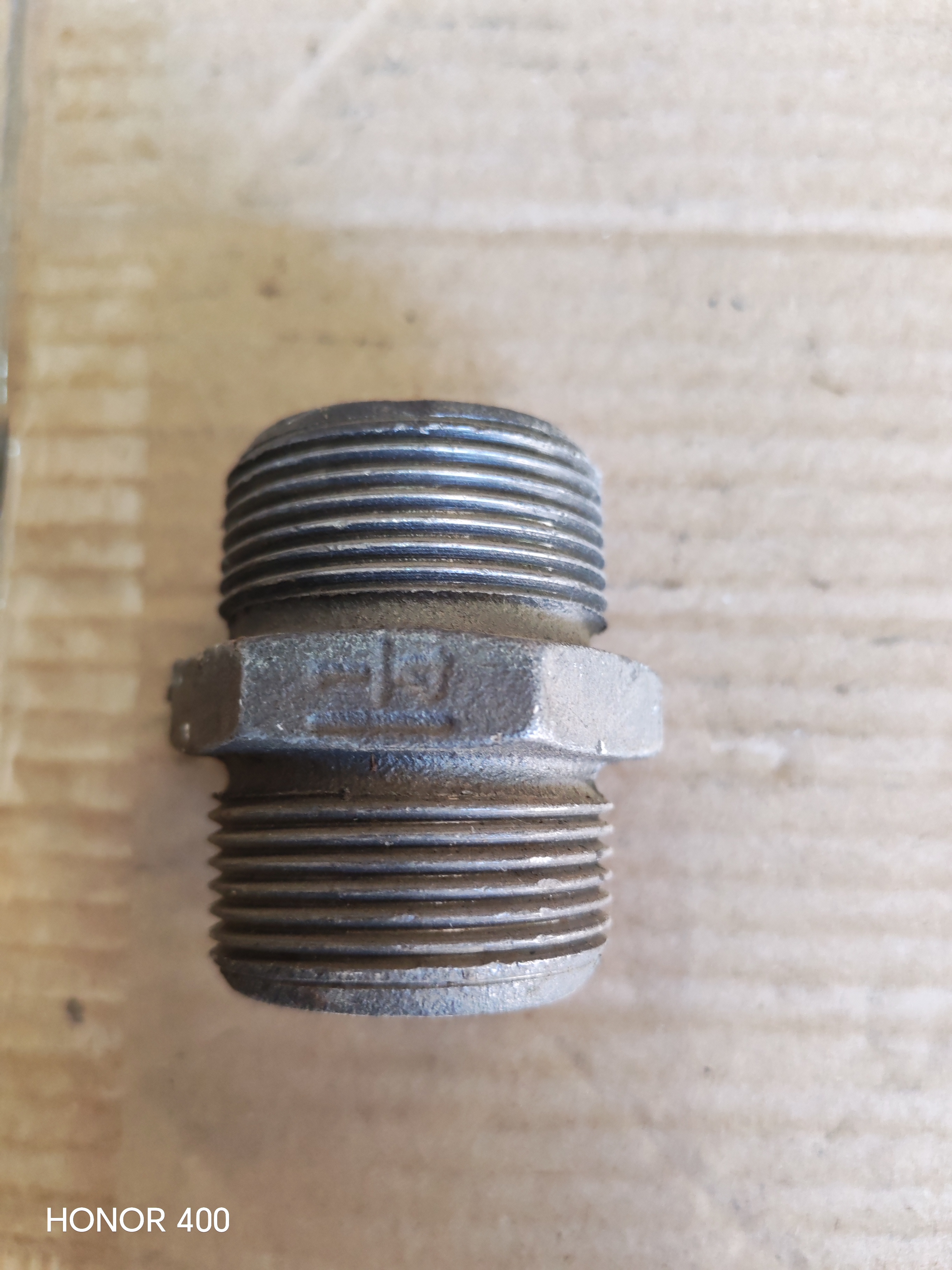 NIPPEL THREADED BLACK 1 1/4 '