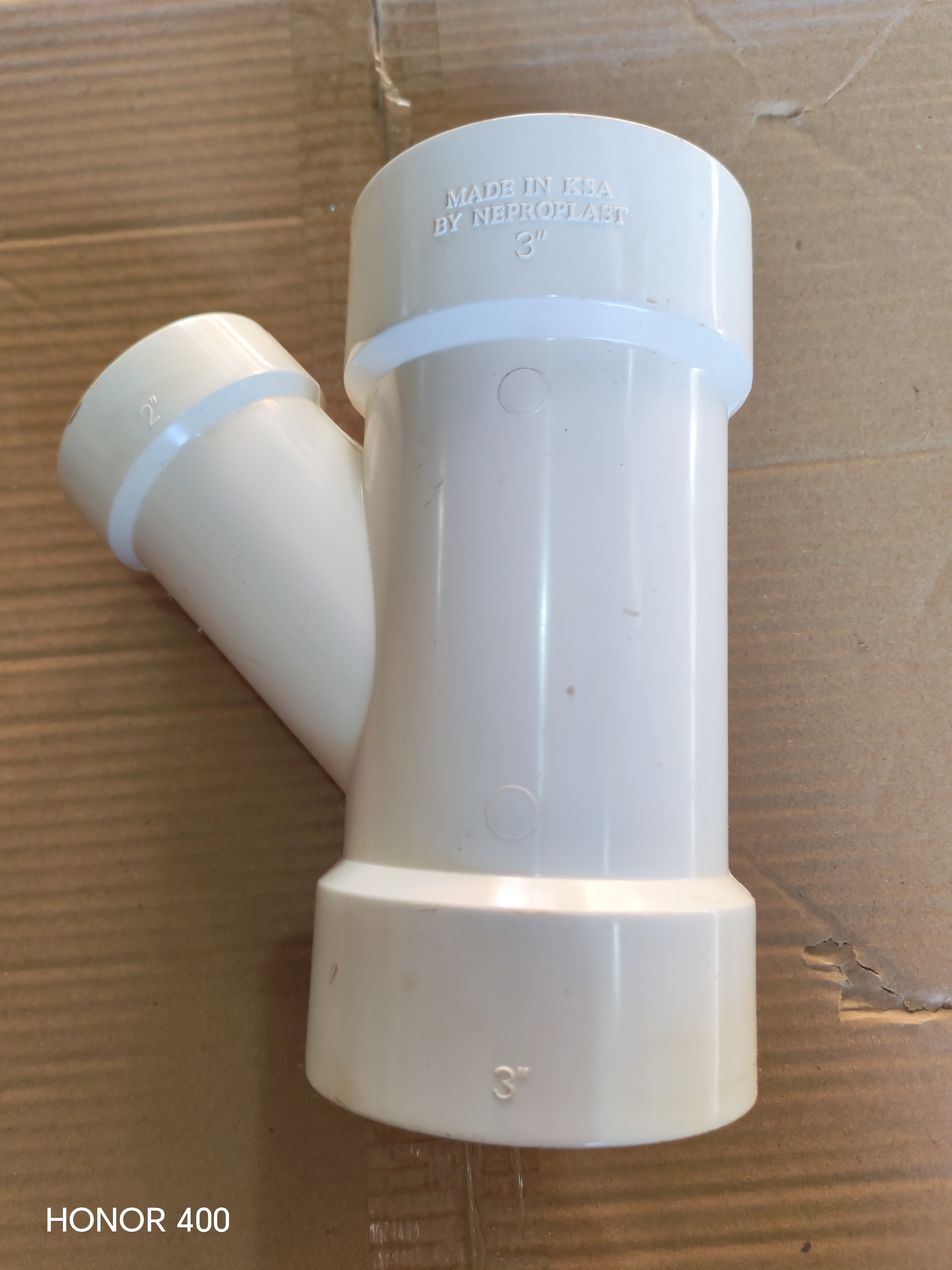 PVC SINGLE BRANCH (WYE) 3" X 2