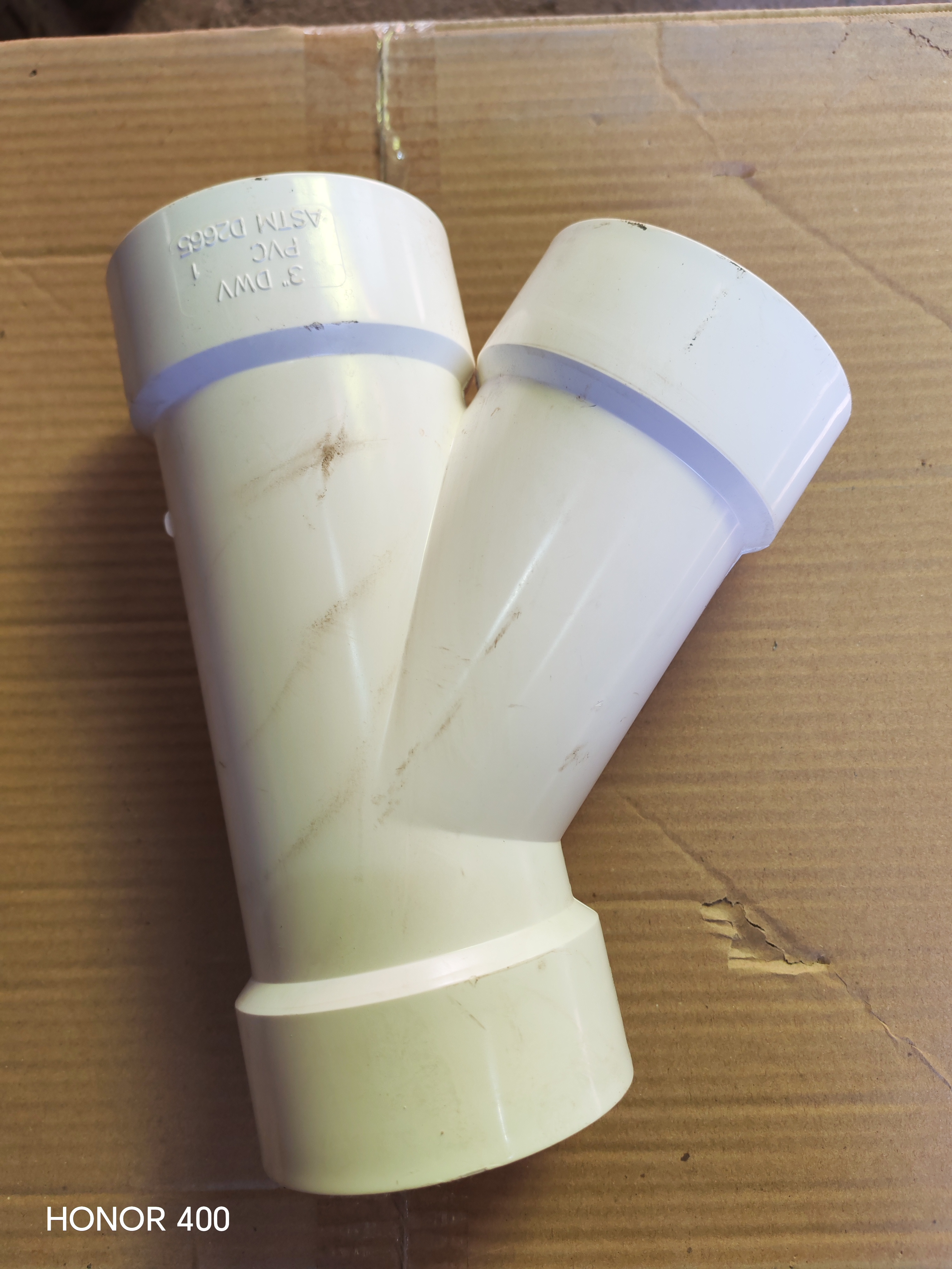 PVC SINGLE BRANCH (WYE) 3" X 3