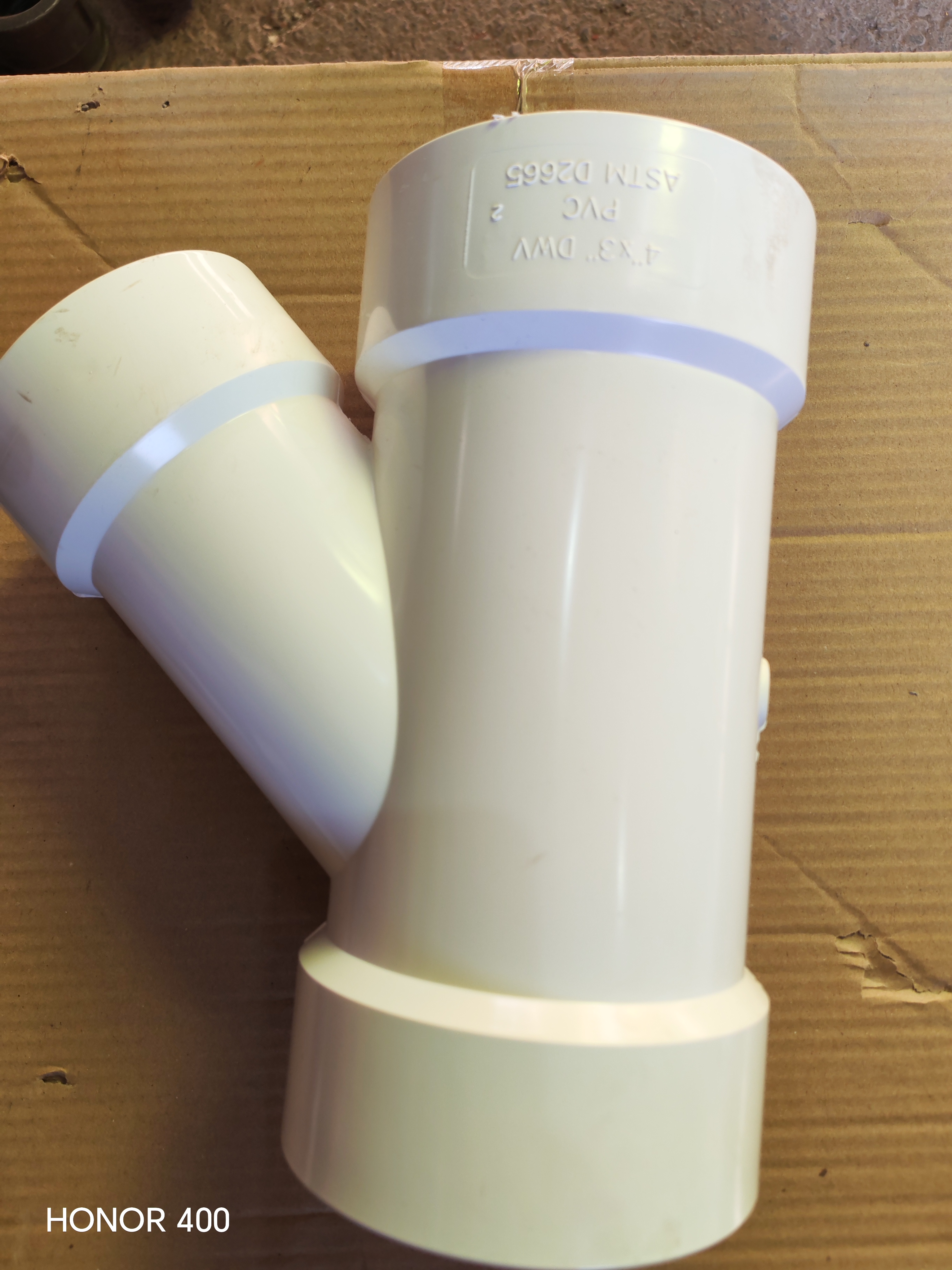 PVC SINGLE BRANCH (WYE) 4" X 3