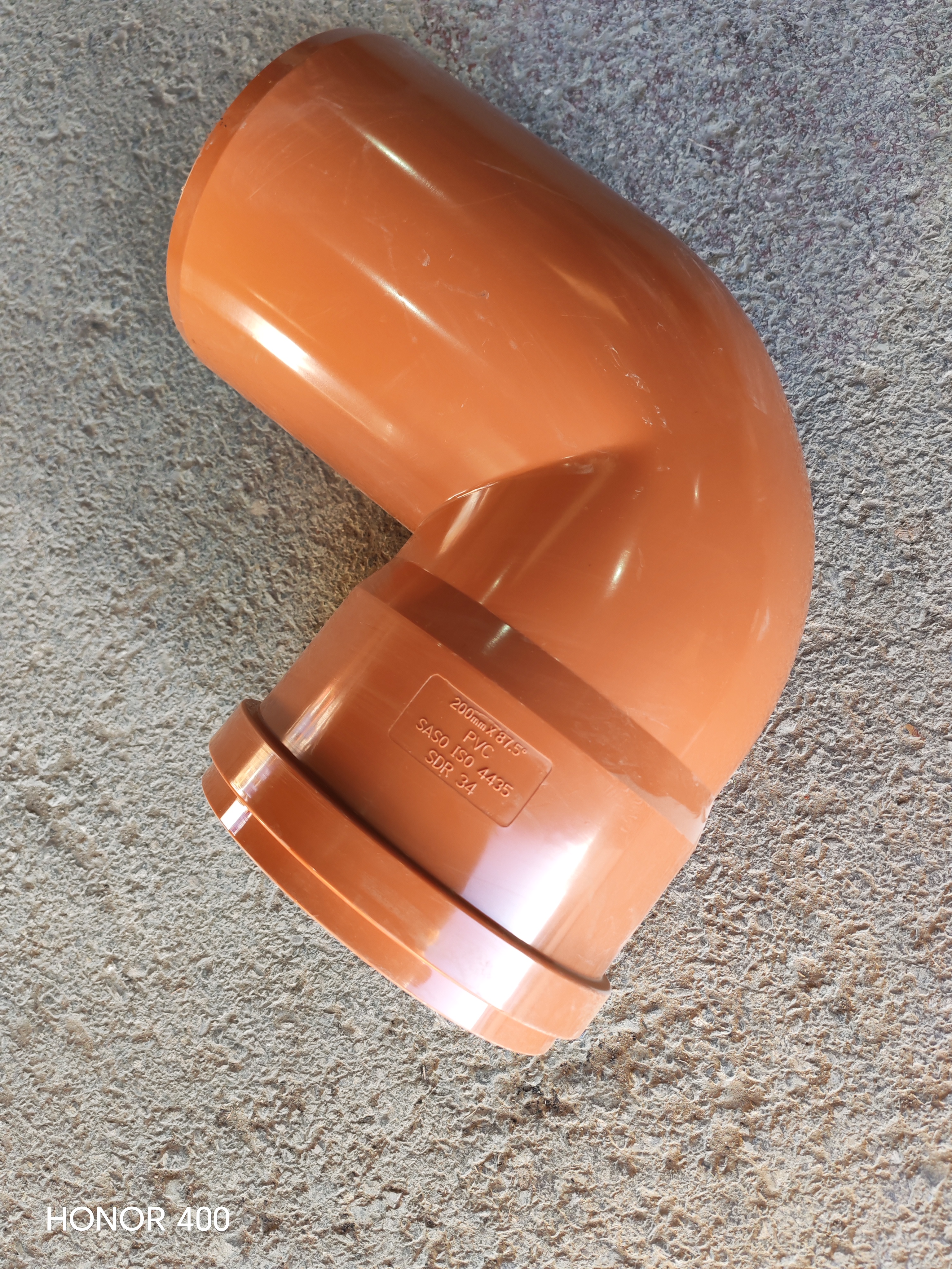 ELBOW UPVC Ø200 x 90