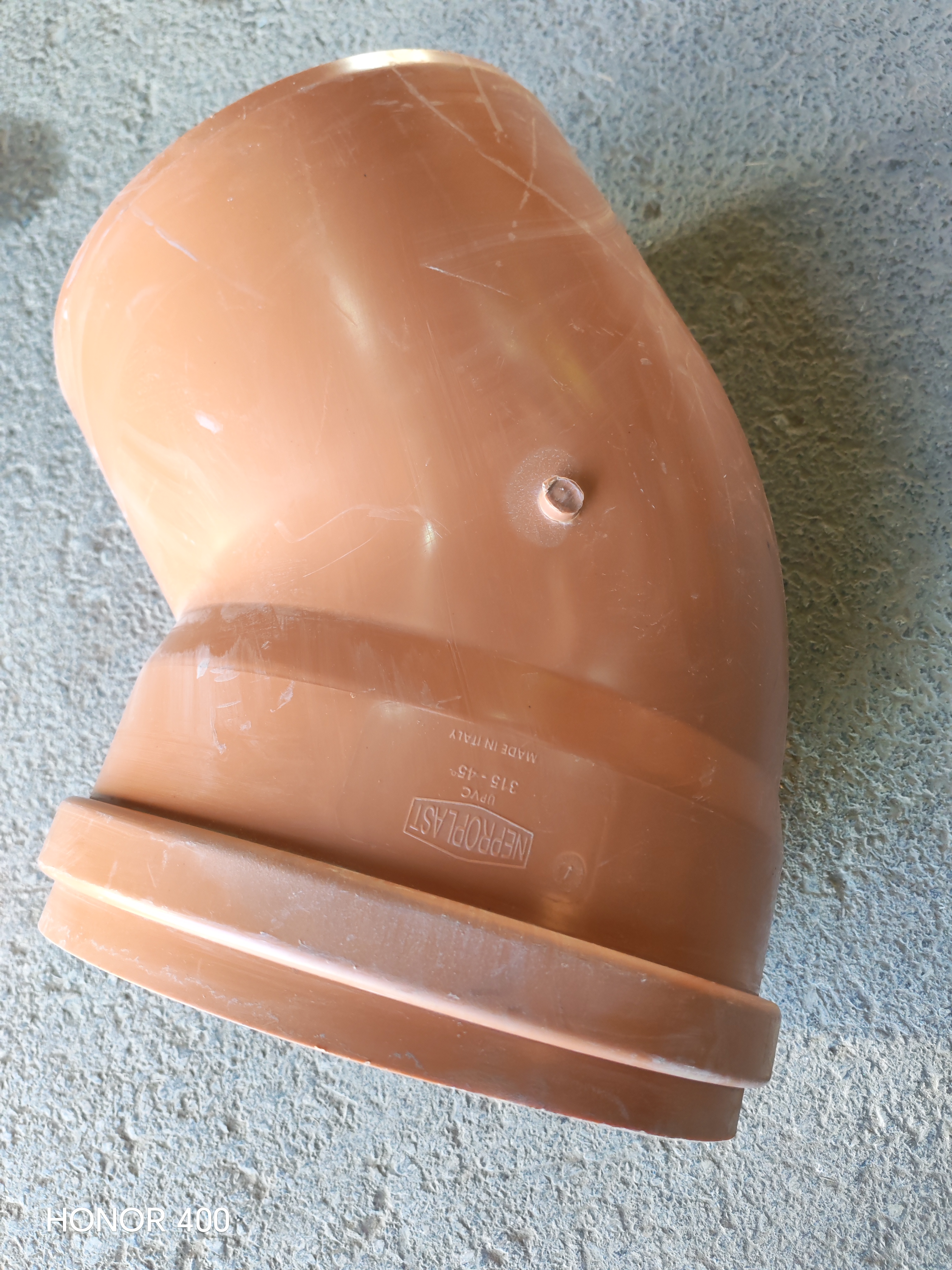 ELBOW UPVC Ø315 x 45