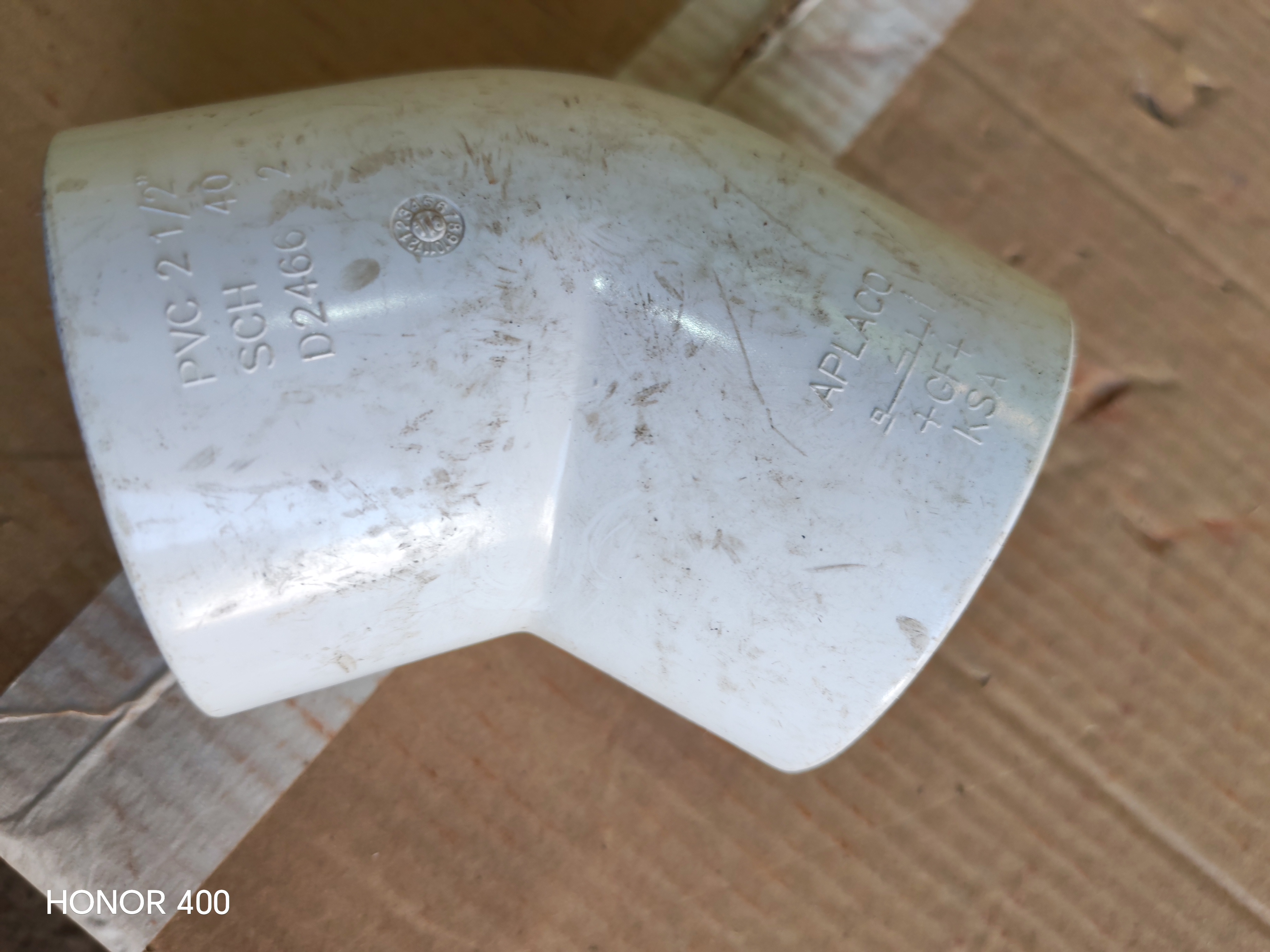 ELBOW PVC  2 1/2'' 45