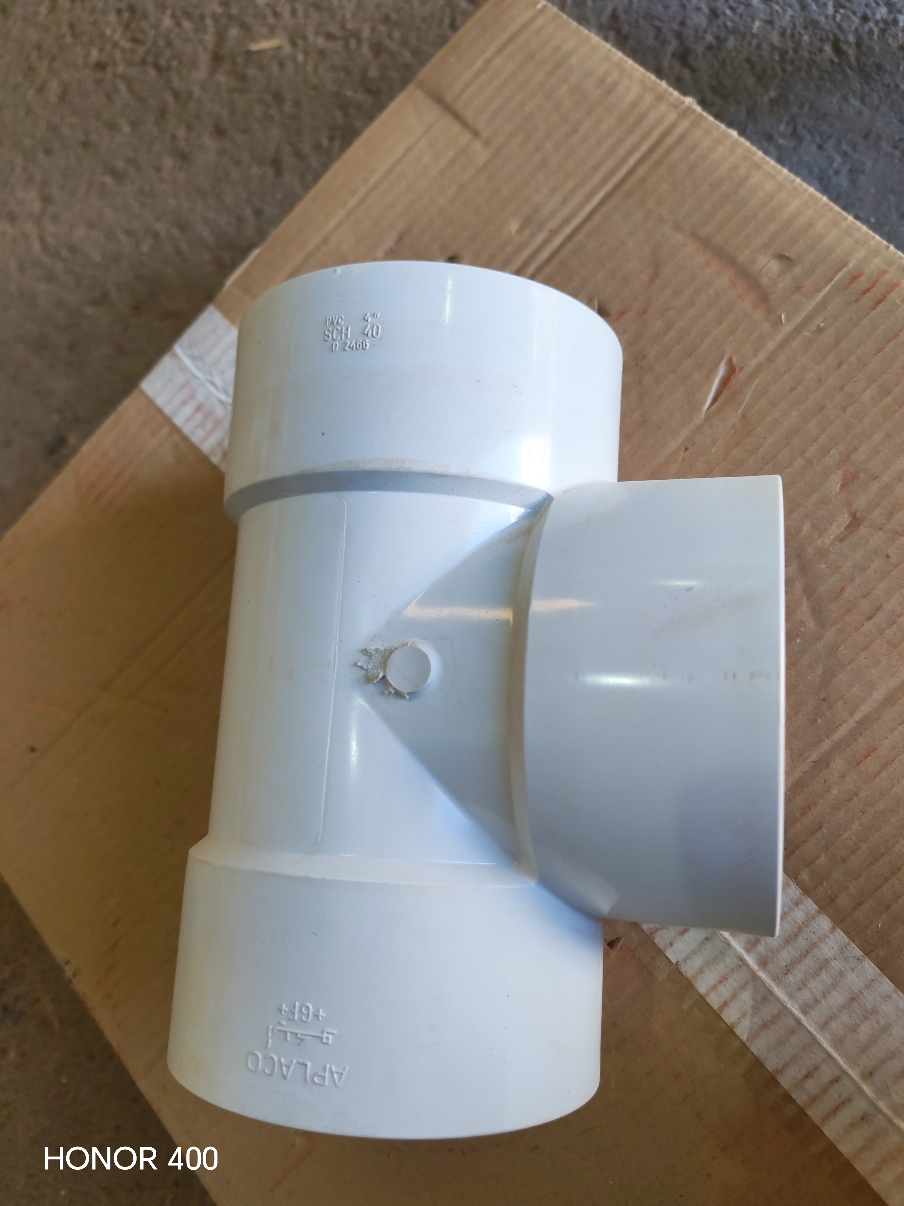 PVC SCH40 SCJ SANITARY TEE 90 DEGREE DN 100