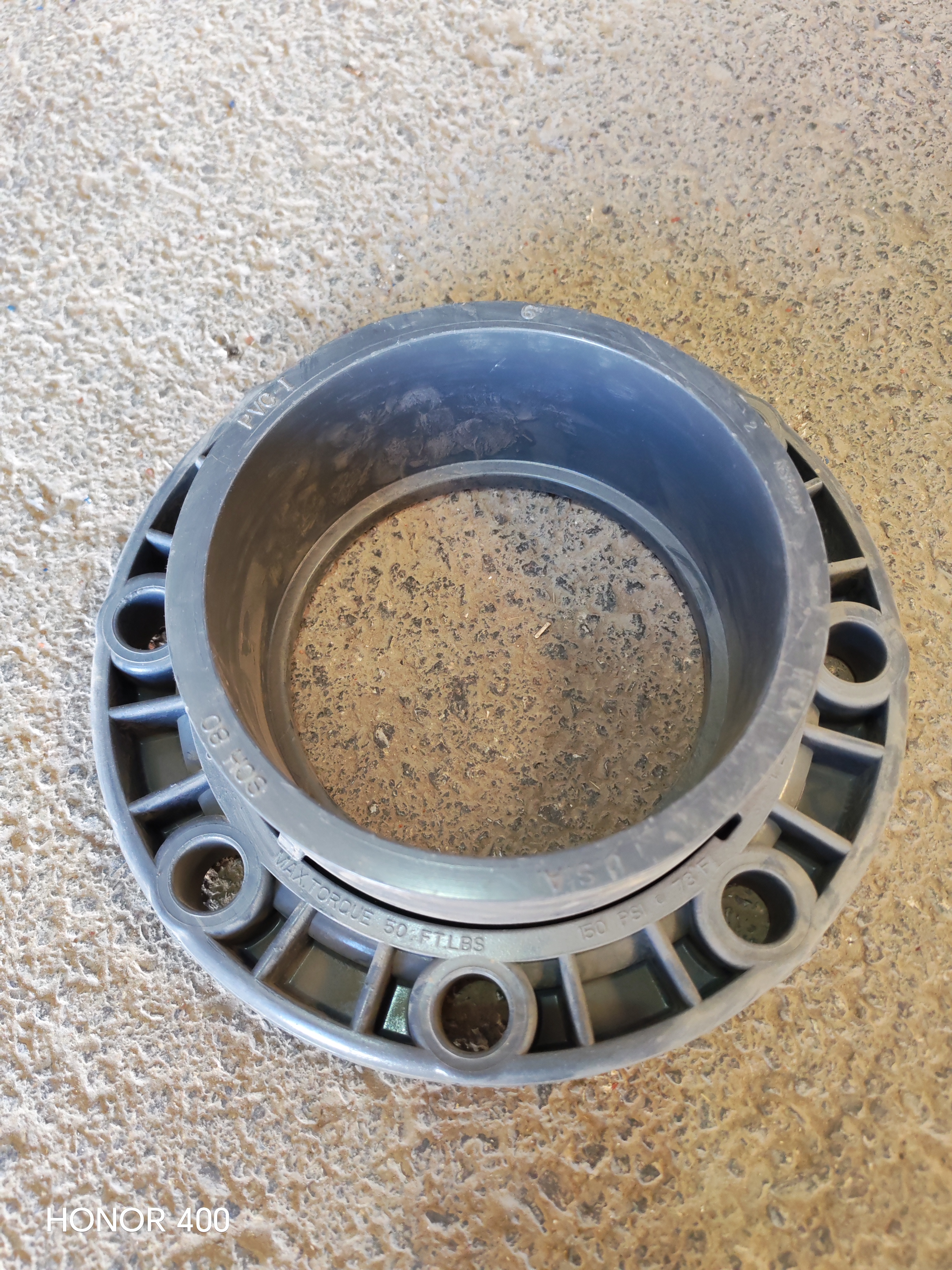PVC ADAPTER FLANGE 6''