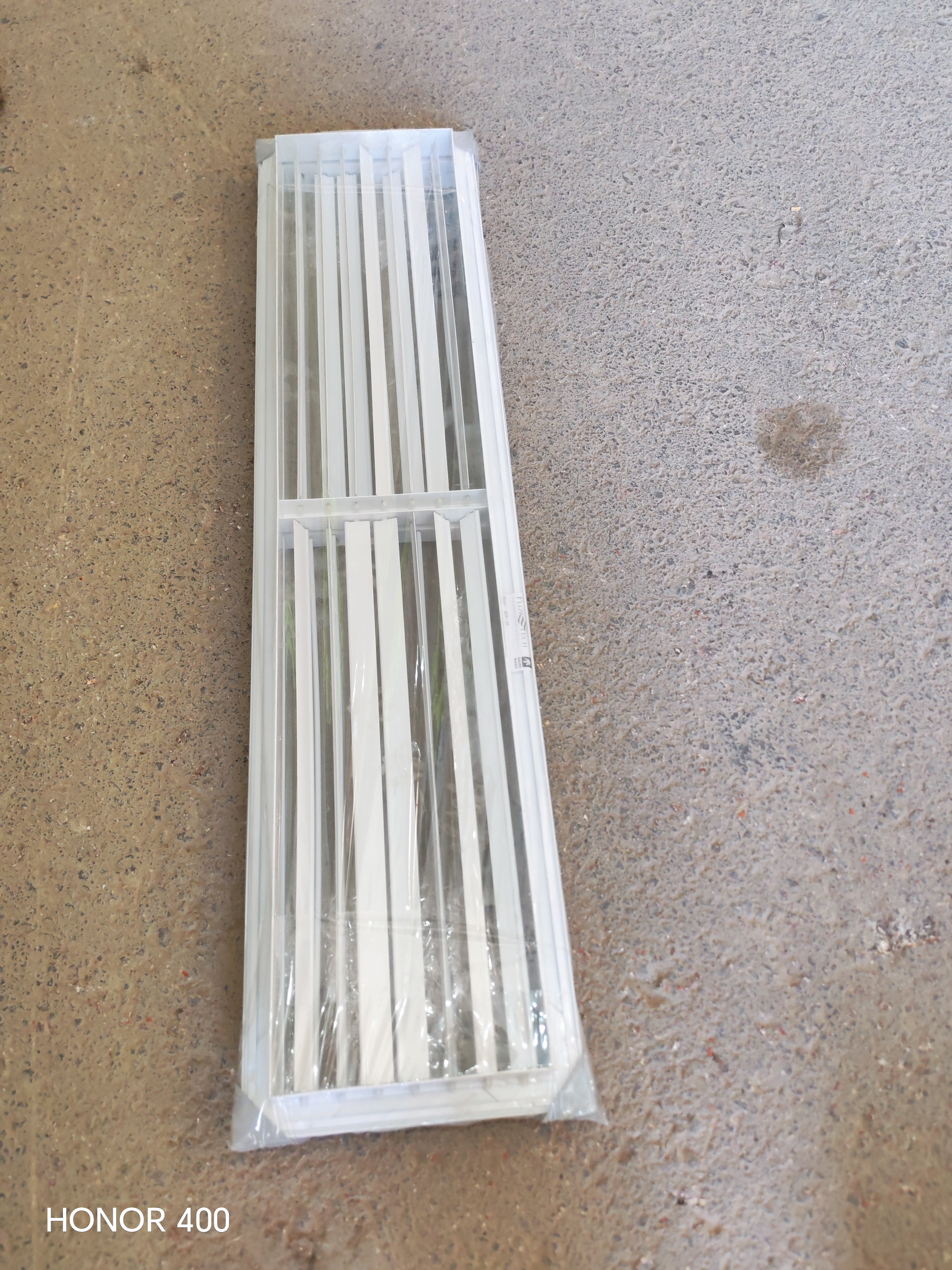 'DOUBLE DEFLECTION REGISTER - ASR-H - 800x200 - 750x150 - RAL9016 (WHITE) -