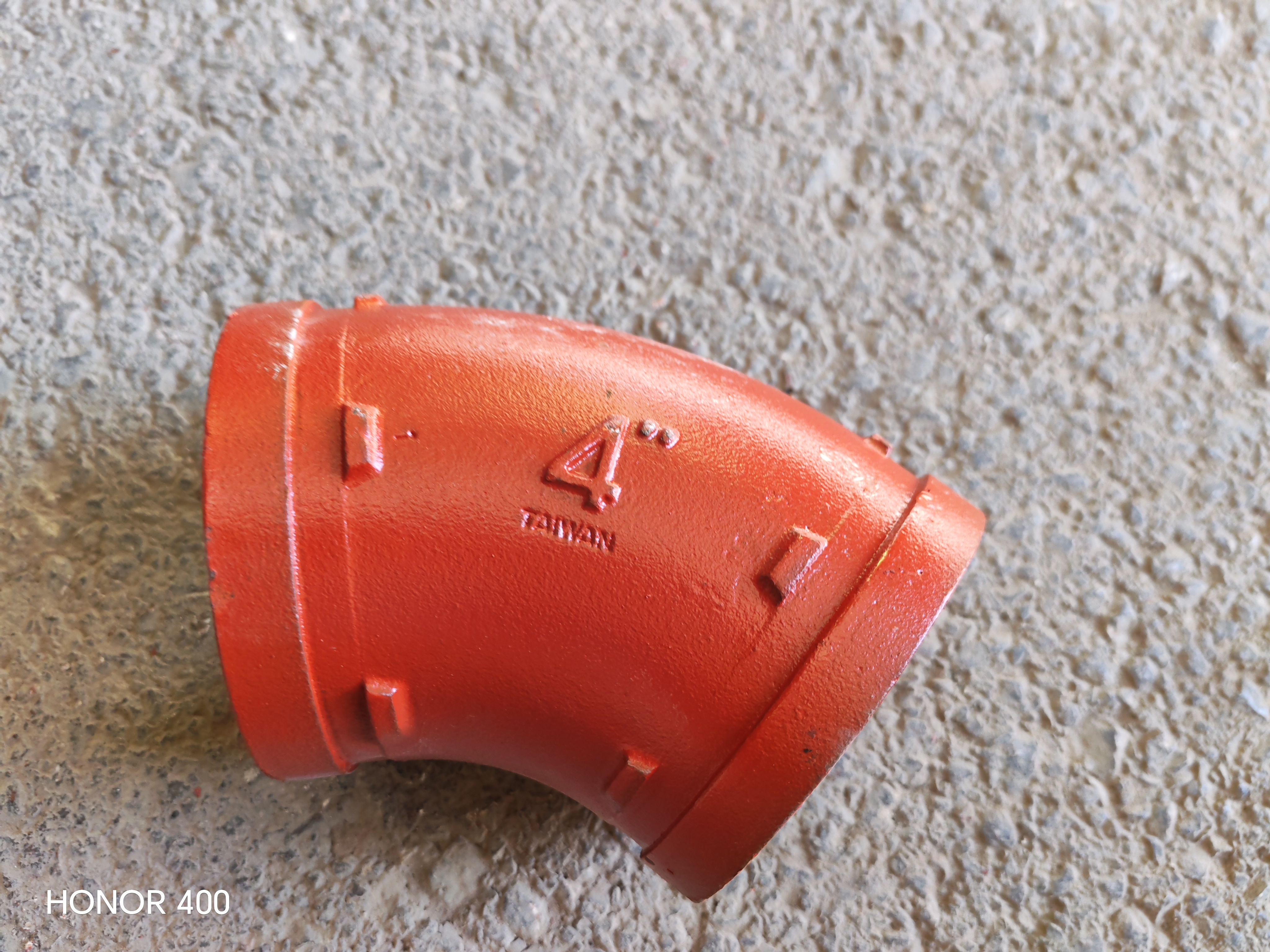 ELBOW GROOVED 45° 4'(114MM)