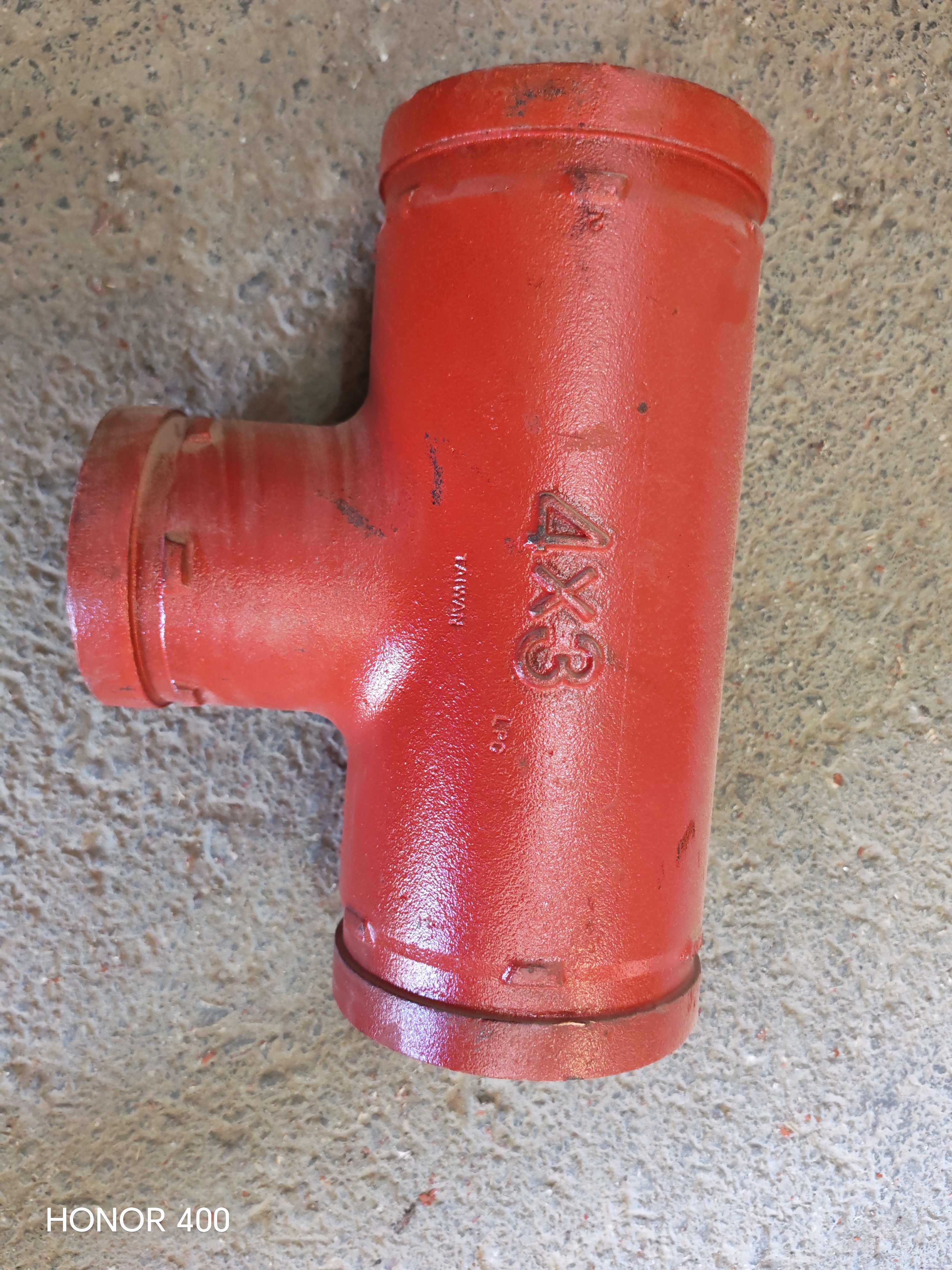 GROOVED REDUCTION TE 4'X3'(114X89MM)