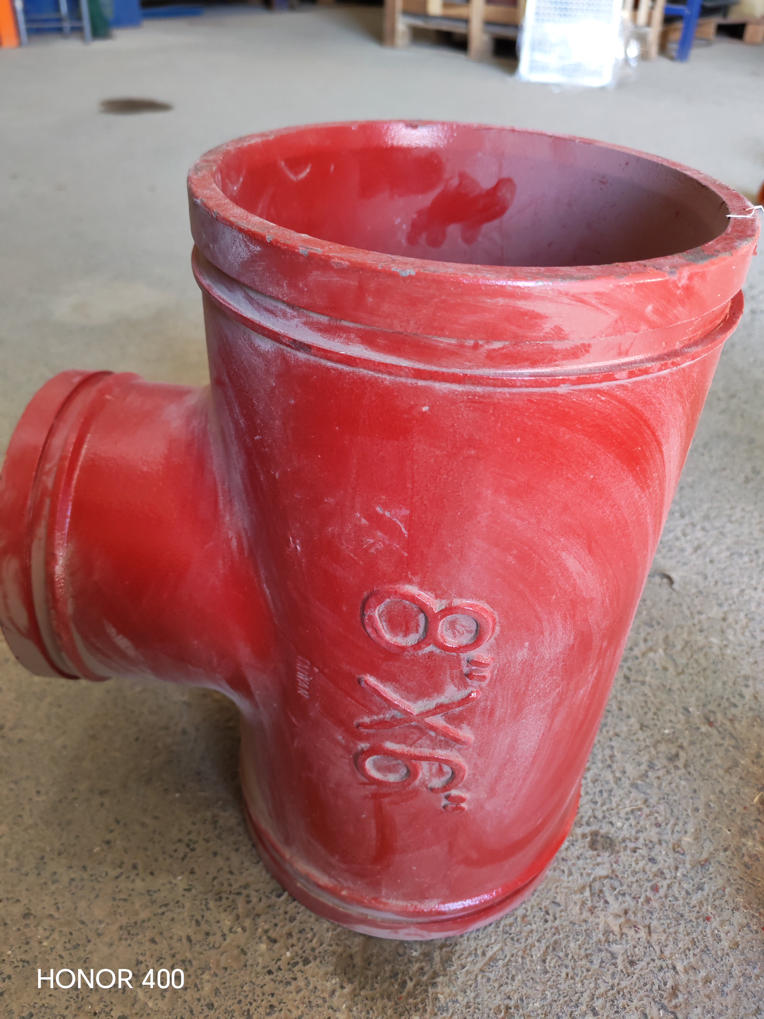 GROOVED REDUCTION TE 8'X6'(219X168MM)