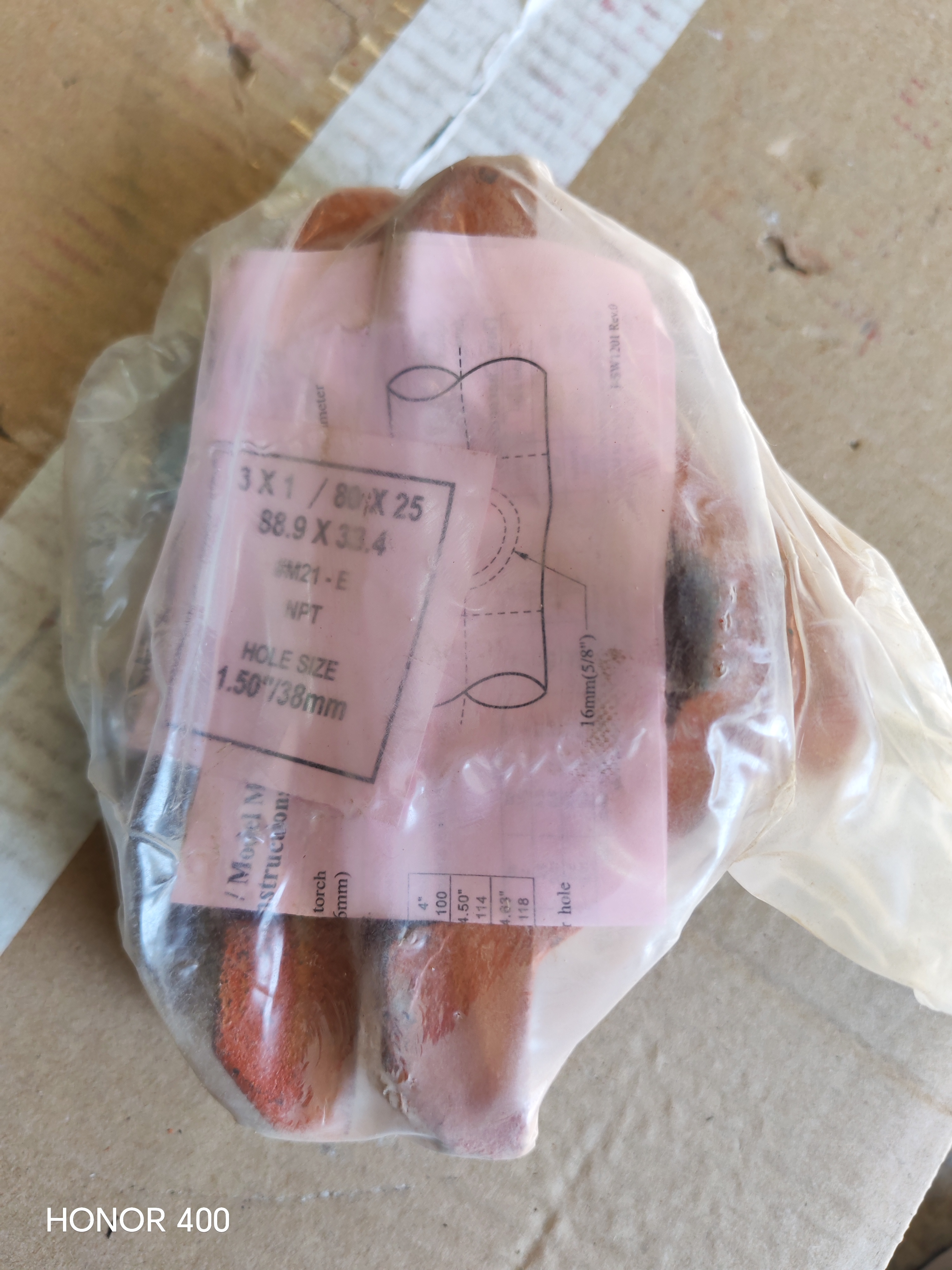 MECHANICAL TEE GROOVED 3'X1'(89X34MM)