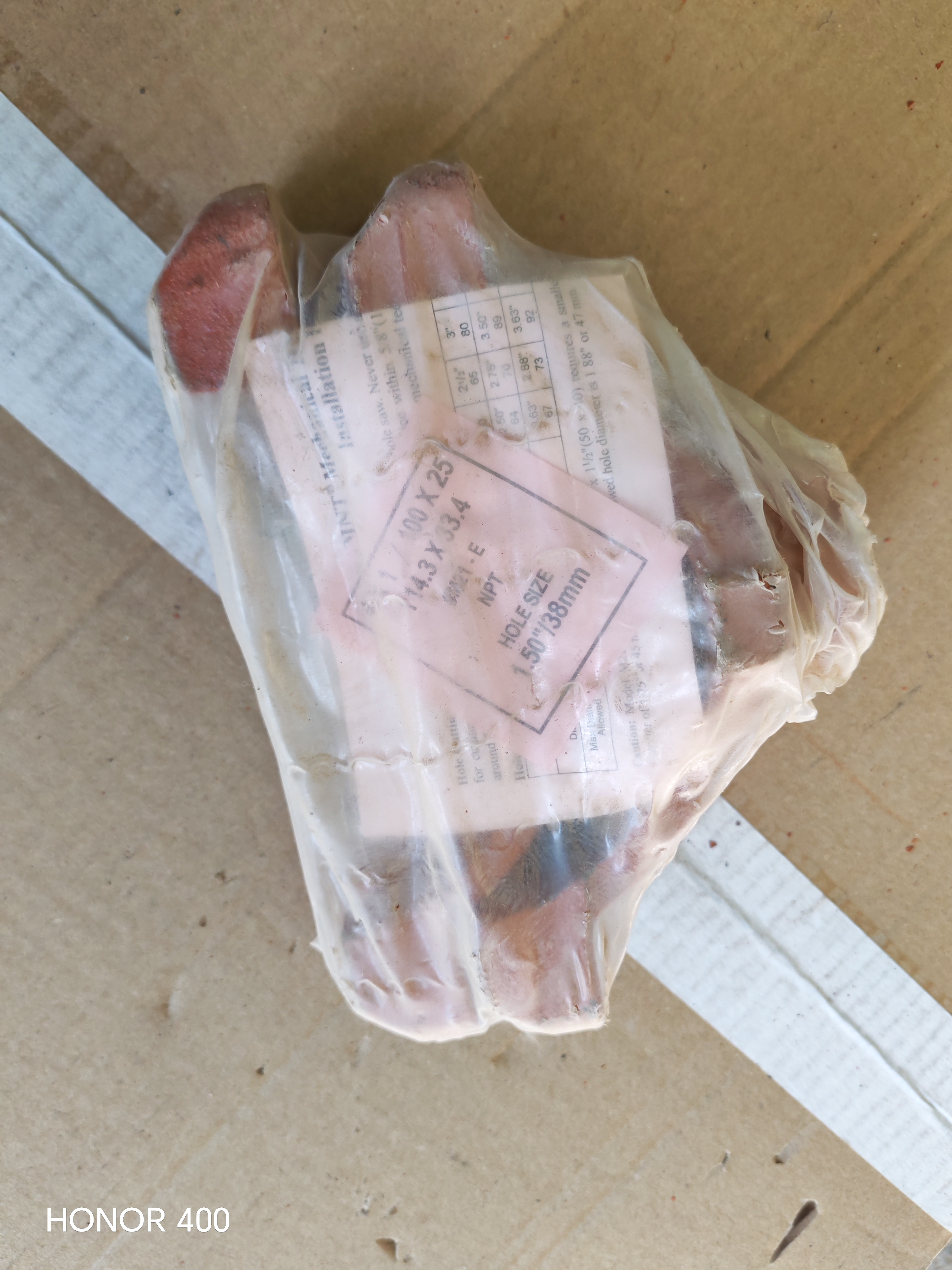 MECHANICAL TEE THREADED 4'X1' (114X25MM)