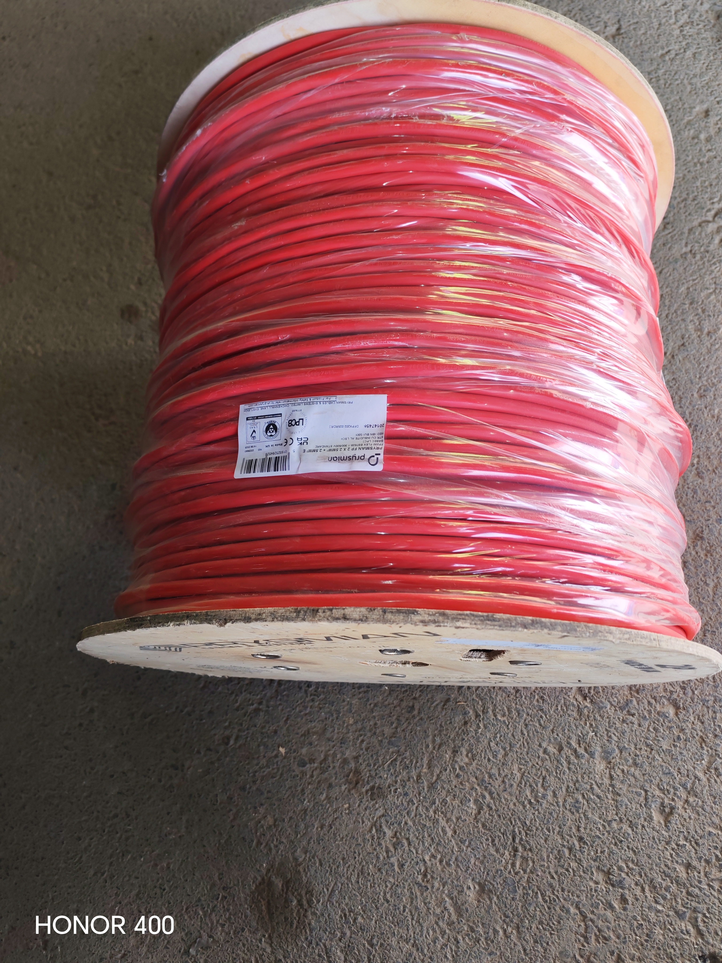 Prysmian 2x2.5 FP200 Flex RED