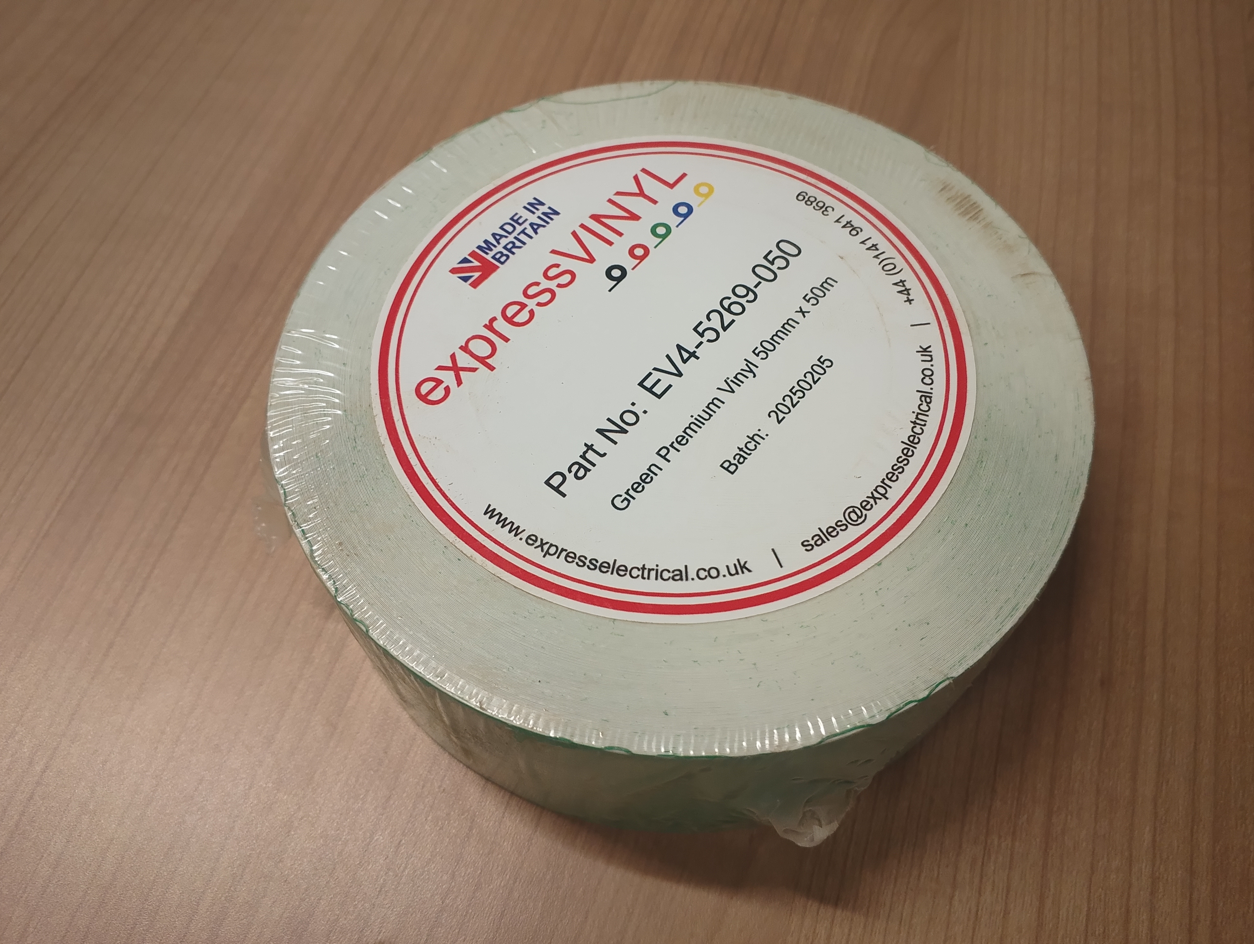 Self Adhesive Vinyl Label  2"W GREEN (50MT/R)